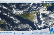 Meteo Sicilia: immagine satellitare Nasa di martedì 04 novembre 2025