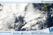 Meteo Sicilia: immagine satellitare Nasa di venerdì 07 novembre 2025