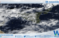 Meteo Sicilia: immagine satellitare Nasa di sabato 08 novembre 2025