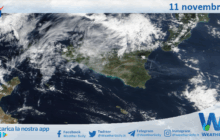 Meteo Sicilia: immagine satellitare Nasa di martedì 11 novembre 2025