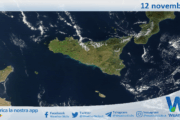 Meteo Sicilia: immagine satellitare Nasa di mercoledì 12 novembre 2025