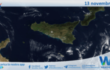 Meteo Sicilia: immagine satellitare Nasa di giovedì 13 novembre 2025