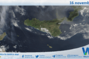 Meteo Sicilia: immagine satellitare Nasa di domenica 16 novembre 2025