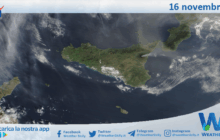 Meteo Sicilia: immagine satellitare Nasa di domenica 16 novembre 2025