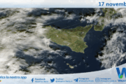 Meteo Sicilia: immagine satellitare Nasa di lunedì 17 novembre 2025