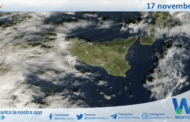 Meteo Sicilia: immagine satellitare Nasa di lunedì 17 novembre 2025
