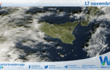 Meteo Sicilia: immagine satellitare Nasa di lunedì 17 novembre 2025