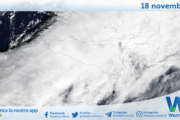 Meteo Sicilia: immagine satellitare Nasa di martedì 18 novembre 2025