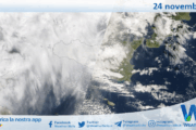 Meteo Sicilia: immagine satellitare Nasa di lunedì 24 novembre 2025