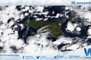 Meteo Sicilia: immagine satellitare Nasa di venerdì 28 novembre 2025