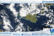 Meteo Sicilia: immagine satellitare Nasa di sabato 29 novembre 2025