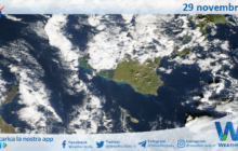 Meteo Sicilia: immagine satellitare Nasa di sabato 29 novembre 2025