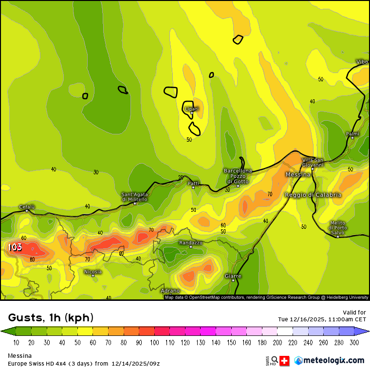 Meteo Messina e provincia: peggiora nel corso di martedì, scirocco in rinforzo.