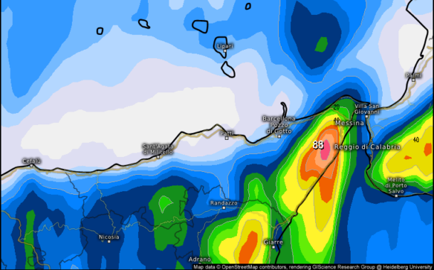 Meteo Messina e provincia: peggiora nel corso di martedì, scirocco in rinforzo.