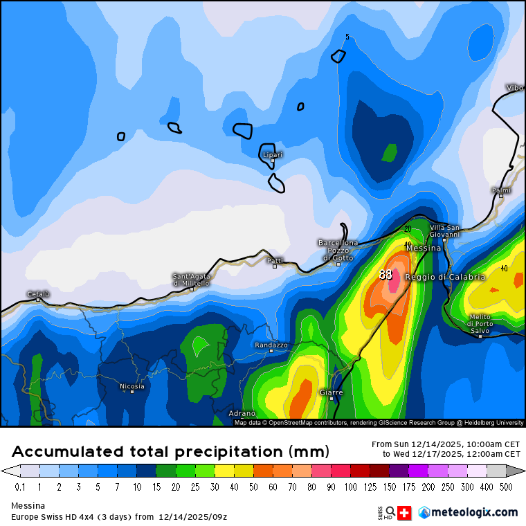 Meteo Messina e provincia: peggiora nel corso di martedì, scirocco in rinforzo.