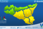 Meteo Sicilia: bollettino di allerta meteo per domani, sabato 27 dicembre 2025