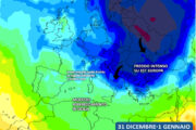 Sicilia: fine anno con modesto calo termico e qualche pioggia. Sull'Europa orientale in arrivo freddo intenso