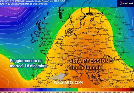 Sicilia: ancora alta pressione fino al weekend. Passaggio perturbato in arrivo martedì