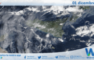 Meteo Sicilia: immagine satellitare Nasa di lunedì 01 dicembre 2025