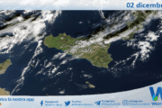 Meteo Sicilia: immagine satellitare Nasa di martedì 02 dicembre 2025