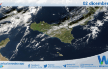 Meteo Sicilia: immagine satellitare Nasa di martedì 02 dicembre 2025