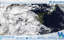 Meteo Sicilia: immagine satellitare Nasa di venerdì 05 dicembre 2025