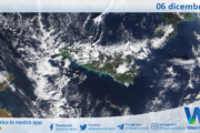 Meteo Sicilia: immagine satellitare Nasa di sabato 06 dicembre 2025