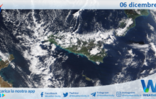 Meteo Sicilia: immagine satellitare Nasa di sabato 06 dicembre 2025
