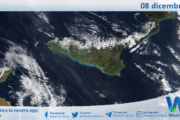 Meteo Sicilia: immagine satellitare Nasa di lunedì 08 dicembre 2025