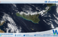 Meteo Sicilia: immagine satellitare Nasa di lunedì 08 dicembre 2025