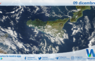 Meteo Sicilia: immagine satellitare Nasa di martedì 09 dicembre 2025