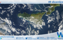 Meteo Sicilia: immagine satellitare Nasa di martedì 09 dicembre 2025