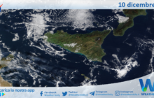 Meteo Sicilia: immagine satellitare Nasa di mercoledì 10 dicembre 2025