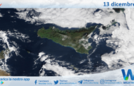 Meteo Sicilia: immagine satellitare Nasa di sabato 13 dicembre 2025