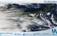 Meteo Sicilia: immagine satellitare Nasa di lunedì 15 dicembre 2025