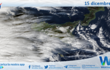 Meteo Sicilia: immagine satellitare Nasa di lunedì 15 dicembre 2025
