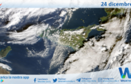 Meteo Sicilia: immagine satellitare Nasa di mercoledì 24 dicembre 2025
