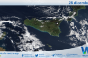 Meteo Sicilia: immagine satellitare Nasa di domenica 28 dicembre 2025