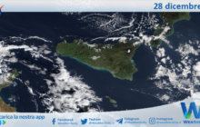 Meteo Sicilia: immagine satellitare Nasa di domenica 28 dicembre 2025
