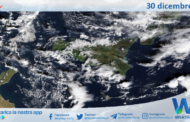 Meteo Sicilia: immagine satellitare Nasa di martedì 30 dicembre 2025