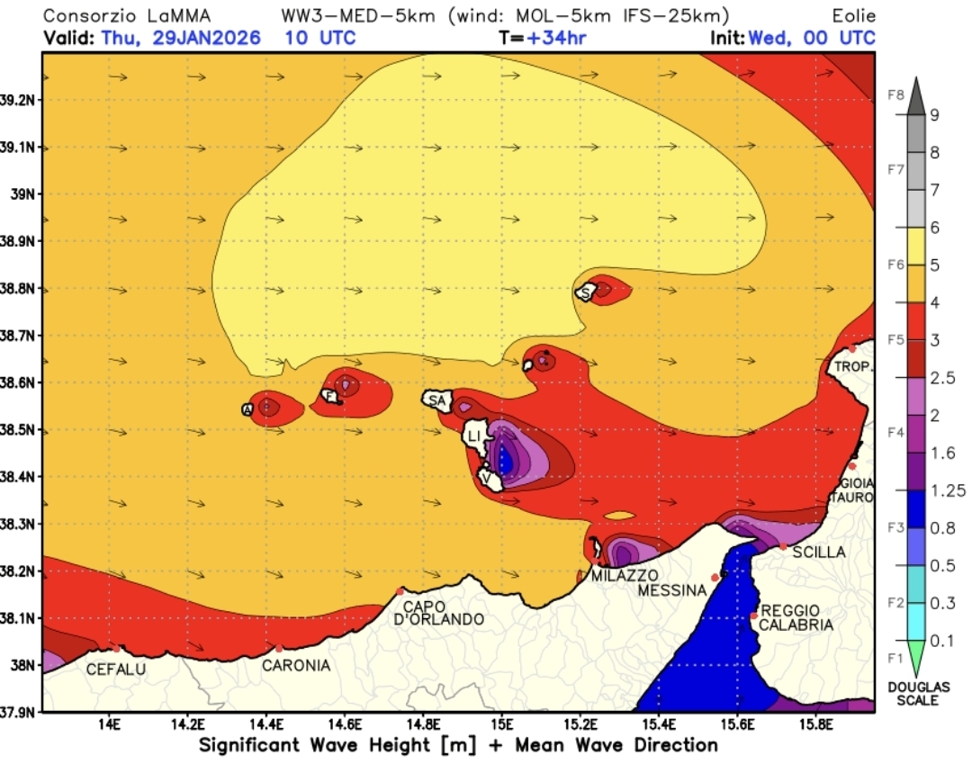 Meteo Messina e provincia: forte vento ed instabilità sparsa nel corso di giovedì