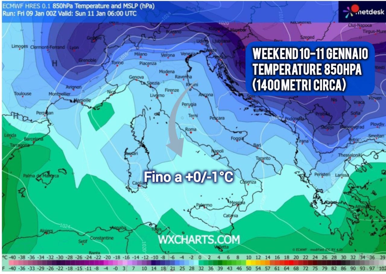 Sicilia: nuovo affondo artico in arrivo. Attesi venti di burrasca e neve in montagna