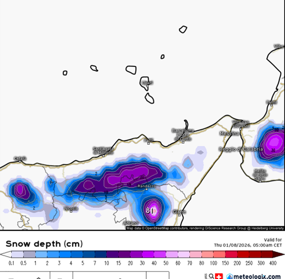 Meteo Messina e provincia: peggioramento di stampo invernale tra mercoledì e giovedì!