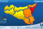 Meteo Sicilia: bollettino di allerta meteo per domani, lunedì 19 gennaio 2026