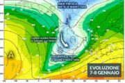 Sicilia: breve impulso freddo artico, attesa instabilità con forti venti e neve a quote medio-alte