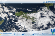 Meteo Sicilia: immagine satellitare Nasa di giovedì 01 gennaio 2026