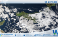 Meteo Sicilia: immagine satellitare Nasa di giovedì 01 gennaio 2026