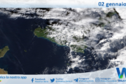 Meteo Sicilia: immagine satellitare Nasa di venerdì 02 gennaio 2026
