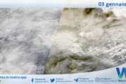 Meteo Sicilia: immagine satellitare Nasa di sabato 03 gennaio 2026