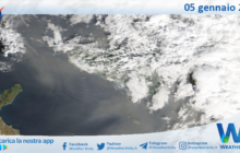 Meteo Sicilia: immagine satellitare Nasa di lunedì 05 gennaio 2026